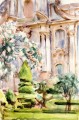 ein Palast und Gärten Spanien John Singer Sargent Aquarell